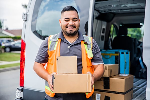 Image of a delivery driver